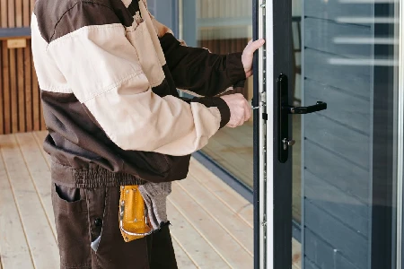 Cleaning And Polishing Glass Door Installation in Callaway